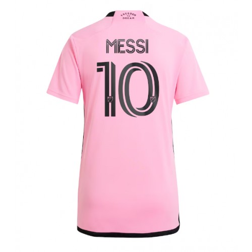 Fotballdrakt Dame Inter Miami Lionel Messi #10 Hjemmedrakt 2024-25 Kortermet